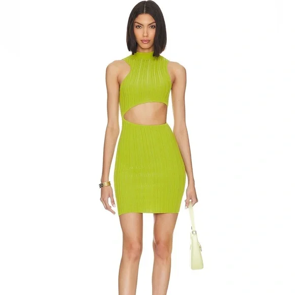 Camila Coelho Dresses | Camila Coelho Green Cutout Mini Dress | Color: Green | Size: M | Pm-35526508's Closet